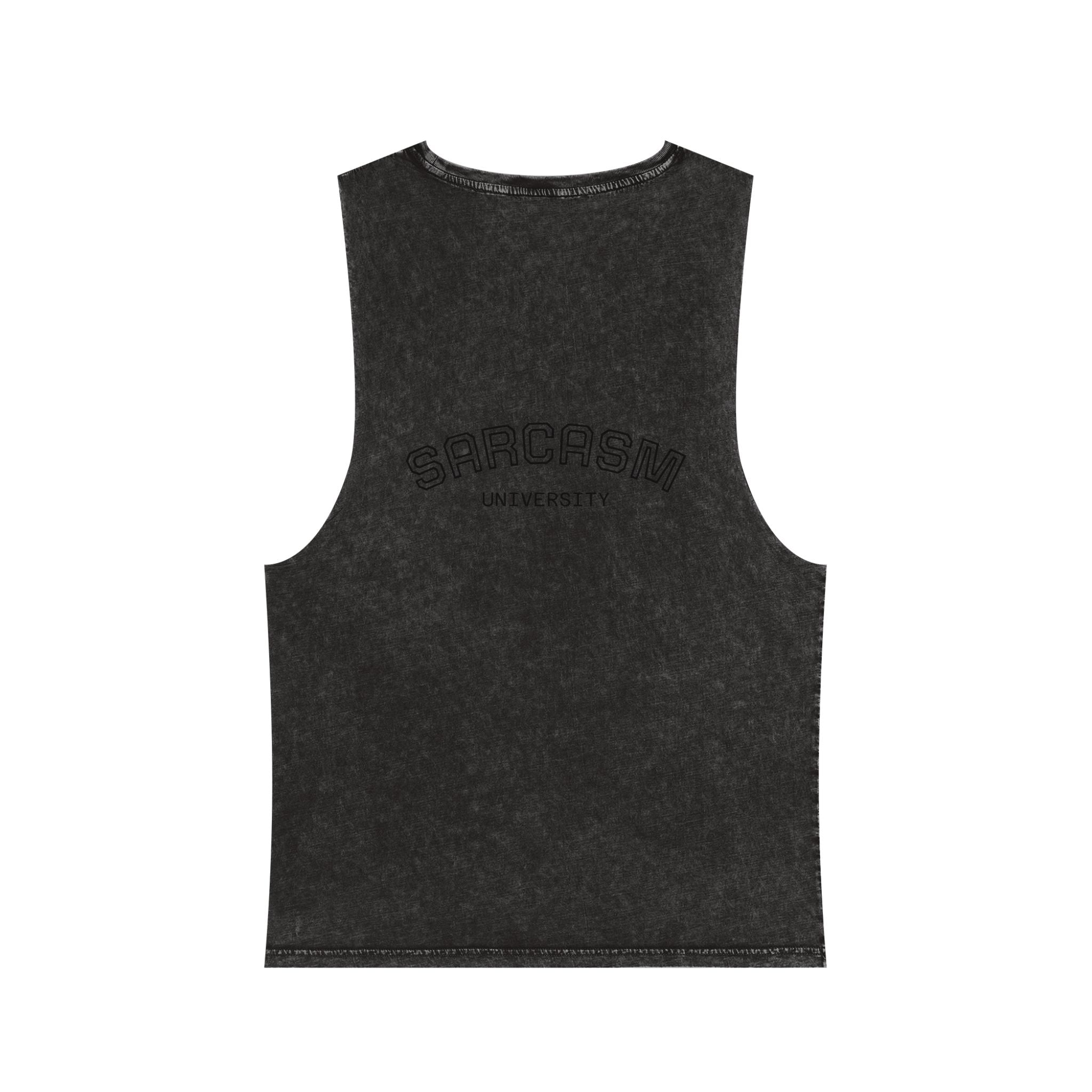 Sarcasm University Unisex Stonewash Tank Top