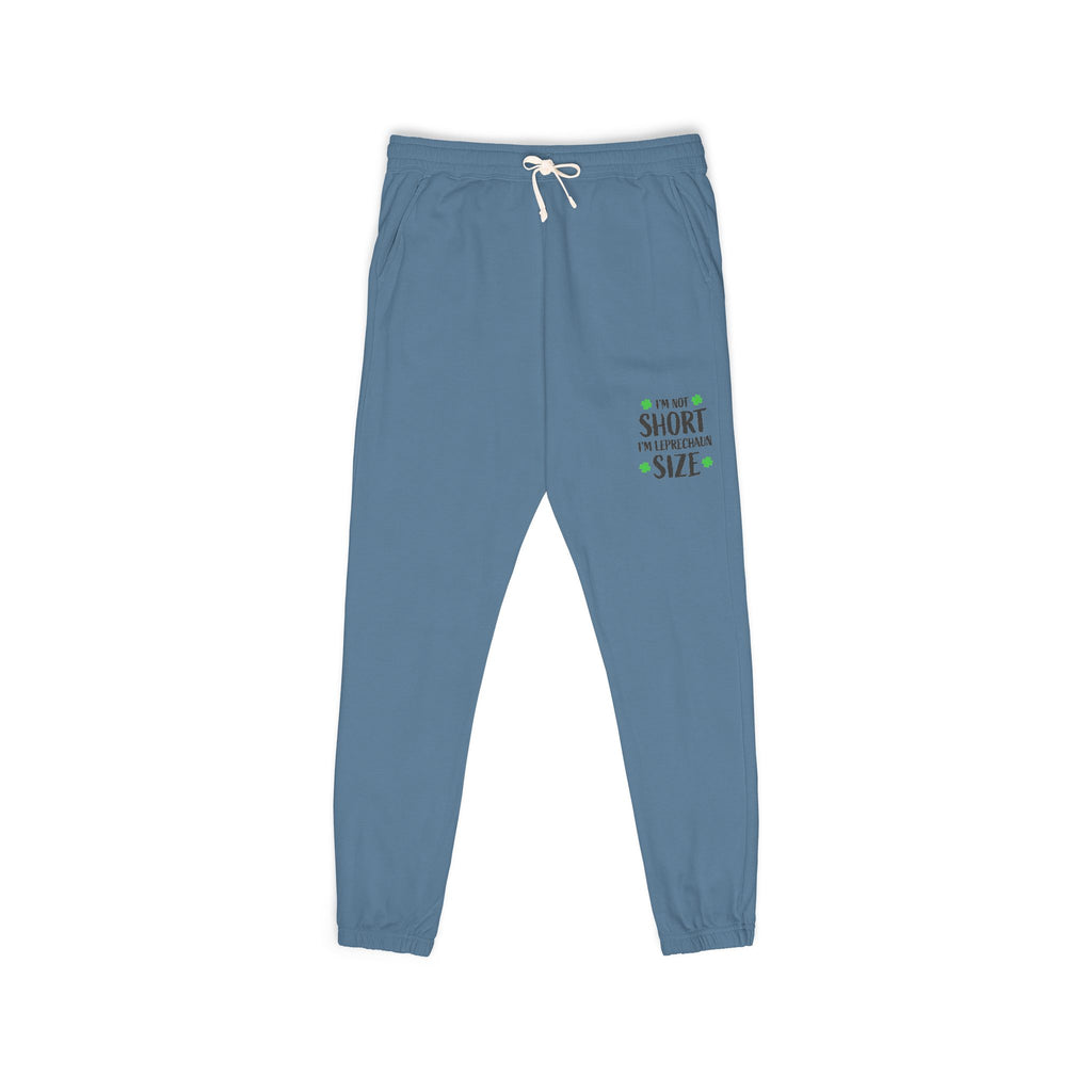 Eco-Friendly Garment-Dyed Fleece Sweatpants with Custom Design