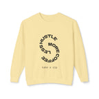 Coffee Hustle Unisex Lightweight Crewneck Sweatshirt