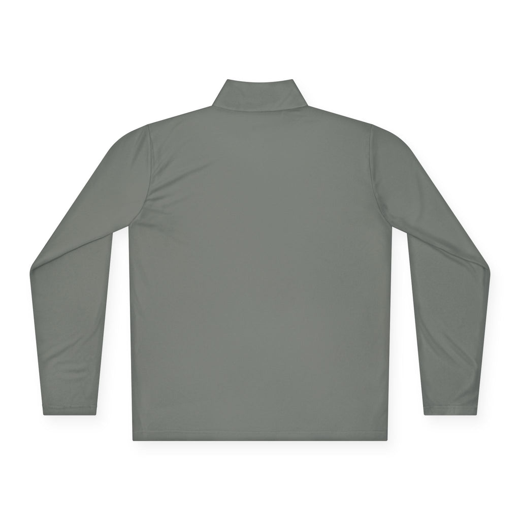 Eco-Friendly Quarter-Zip Pullover with Earth Design