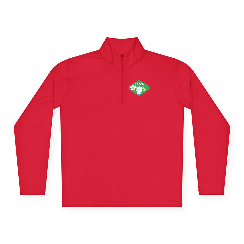 Cozy Unisex Quarter-Zip Pullover with Fun Design