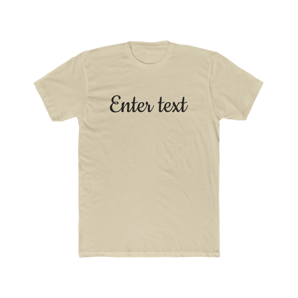 Crew Tee — Custom Script Text Design