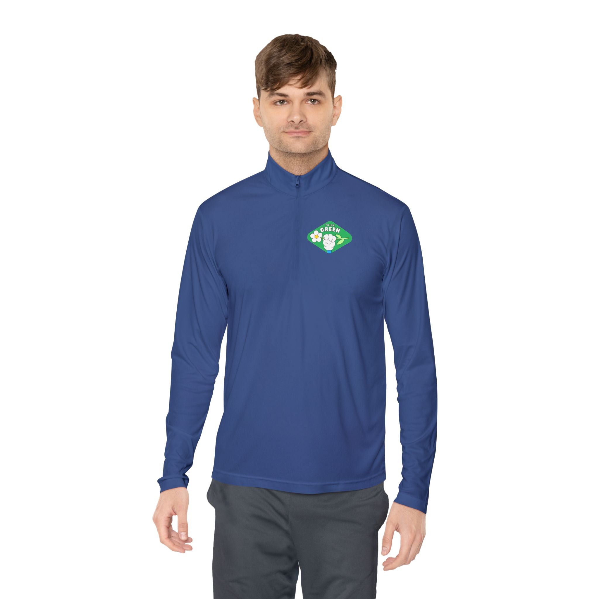 Cozy Unisex Quarter-Zip Pullover with Fun Design