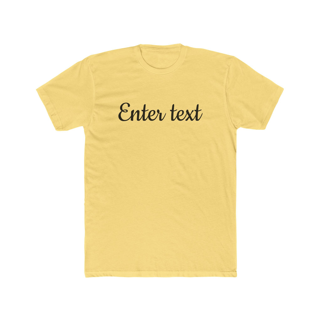 Crew Tee — Custom Script Text Design