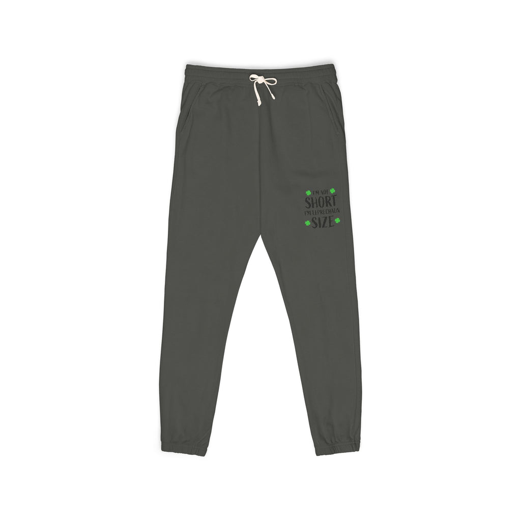 Eco-Friendly Garment-Dyed Fleece Sweatpants with Custom Design