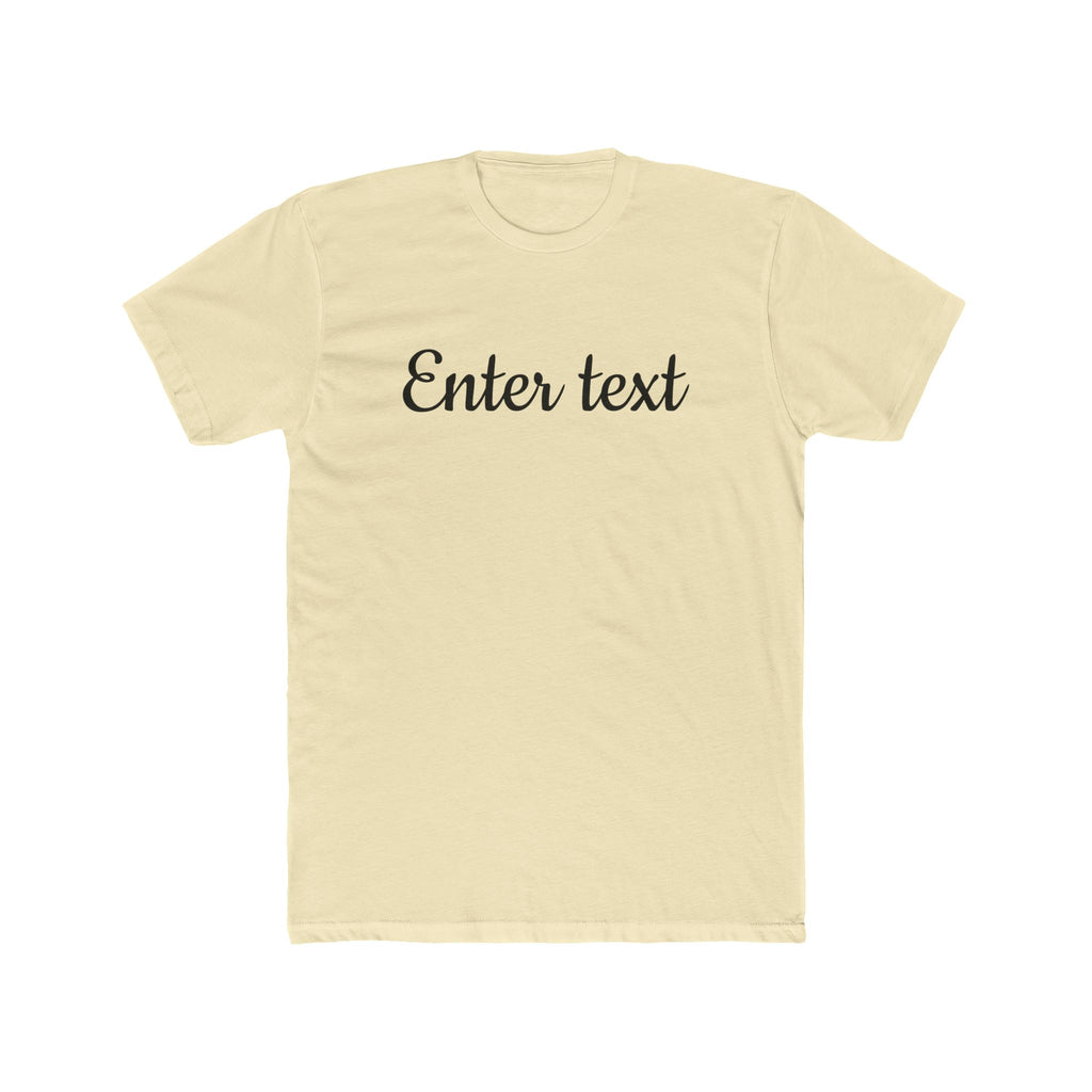 Crew Tee — Custom Script Text Design