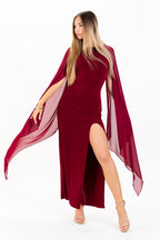 WOMEN DRESS ILEANA - BORDO