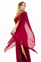 WOMEN DRESS ILEANA - BORDO