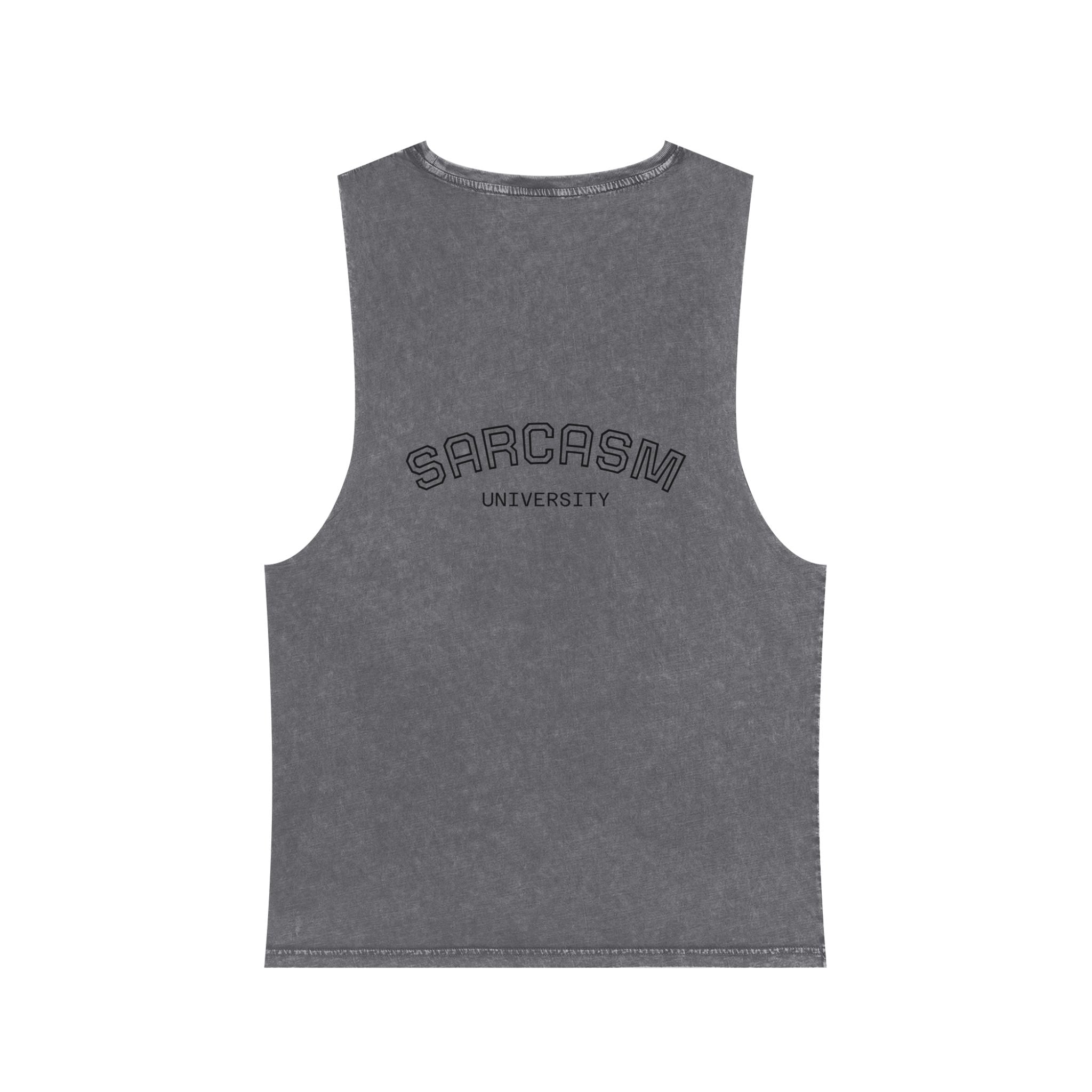 Sarcasm University Unisex Stonewash Tank Top