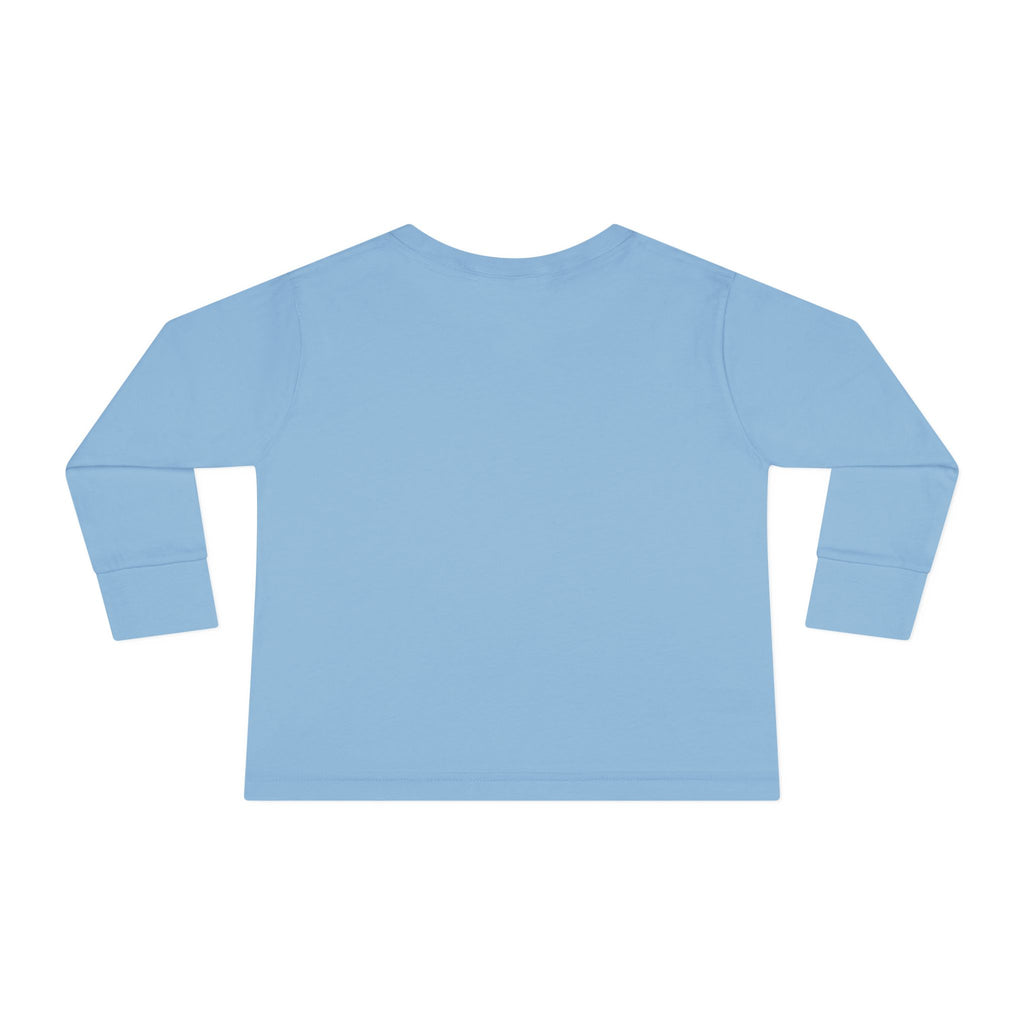 Toddler Long Sleeve Tee — Customizable "Enter text" Minimalist Baby Shirt