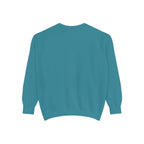 Garment-Dyed Sweatshirt — Custom "Enter text" Minimalist Crewneck