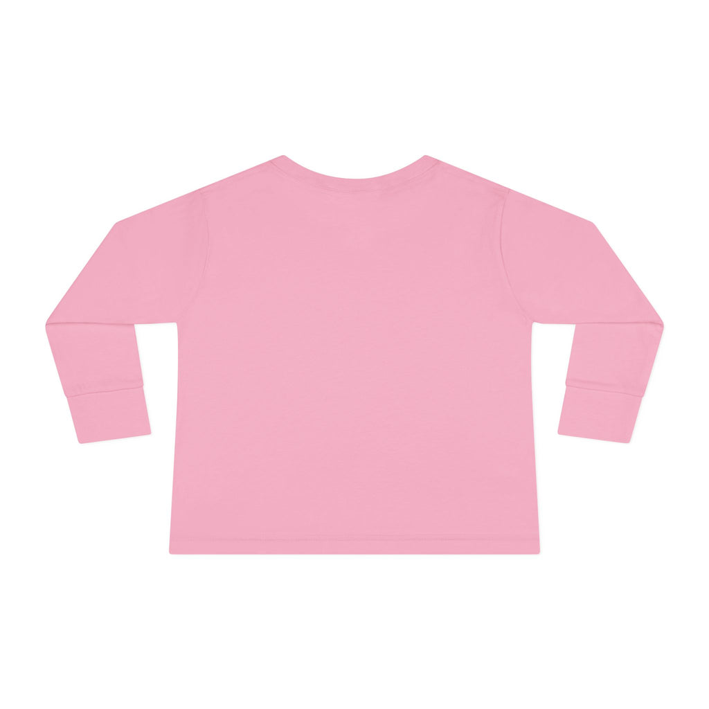 Toddler Long Sleeve Tee — Customizable "Enter text" Minimalist Baby Shirt