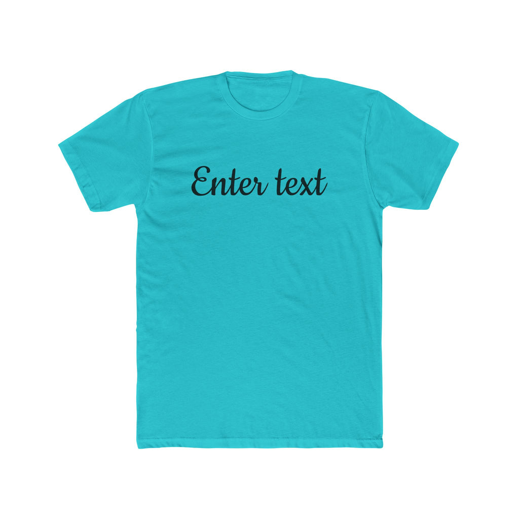 Crew Tee — Custom Script Text Design