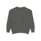 Garment-Dyed Sweatshirt — Custom "Enter text" Minimalist Crewneck