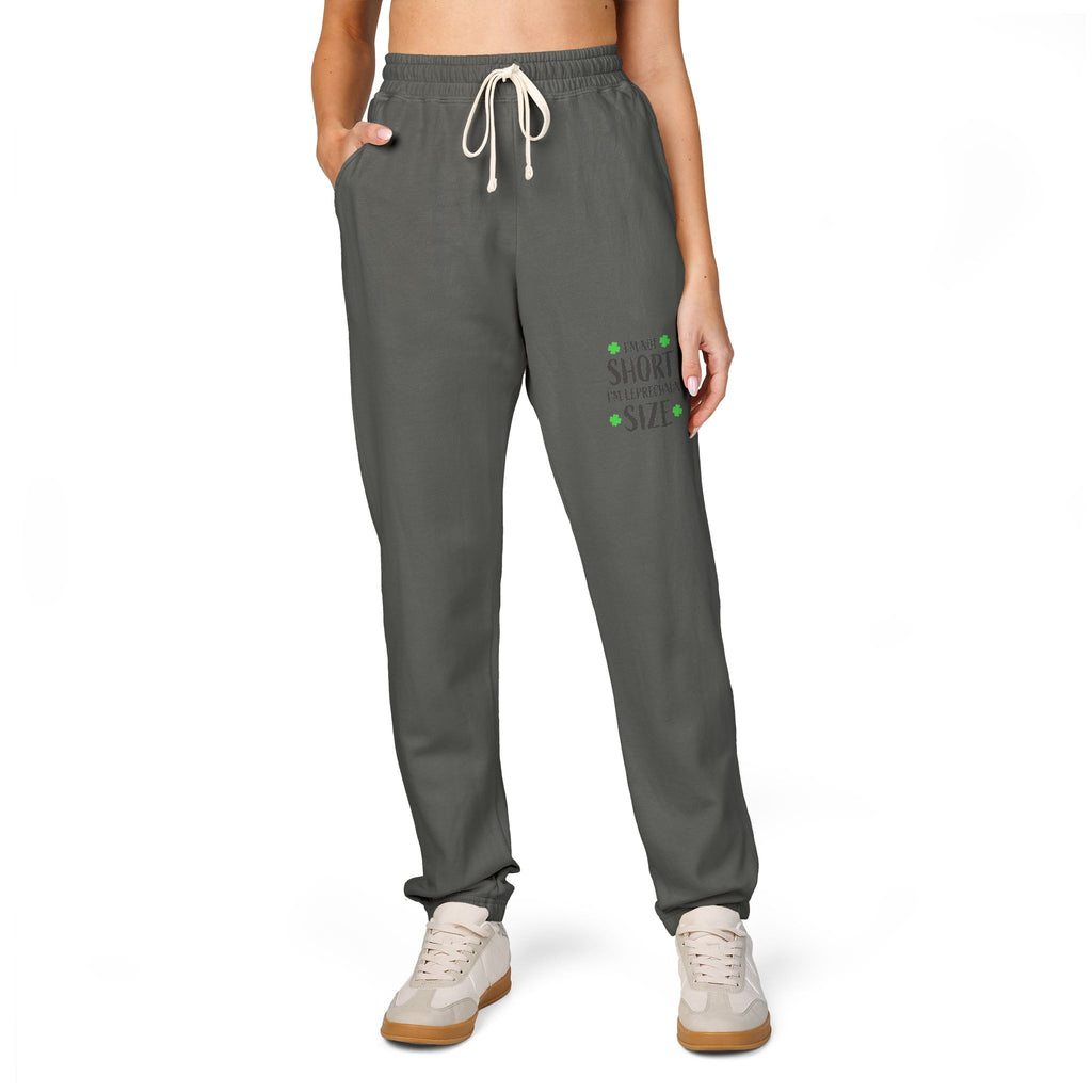 Eco-Friendly Garment-Dyed Fleece Sweatpants with Custom Design