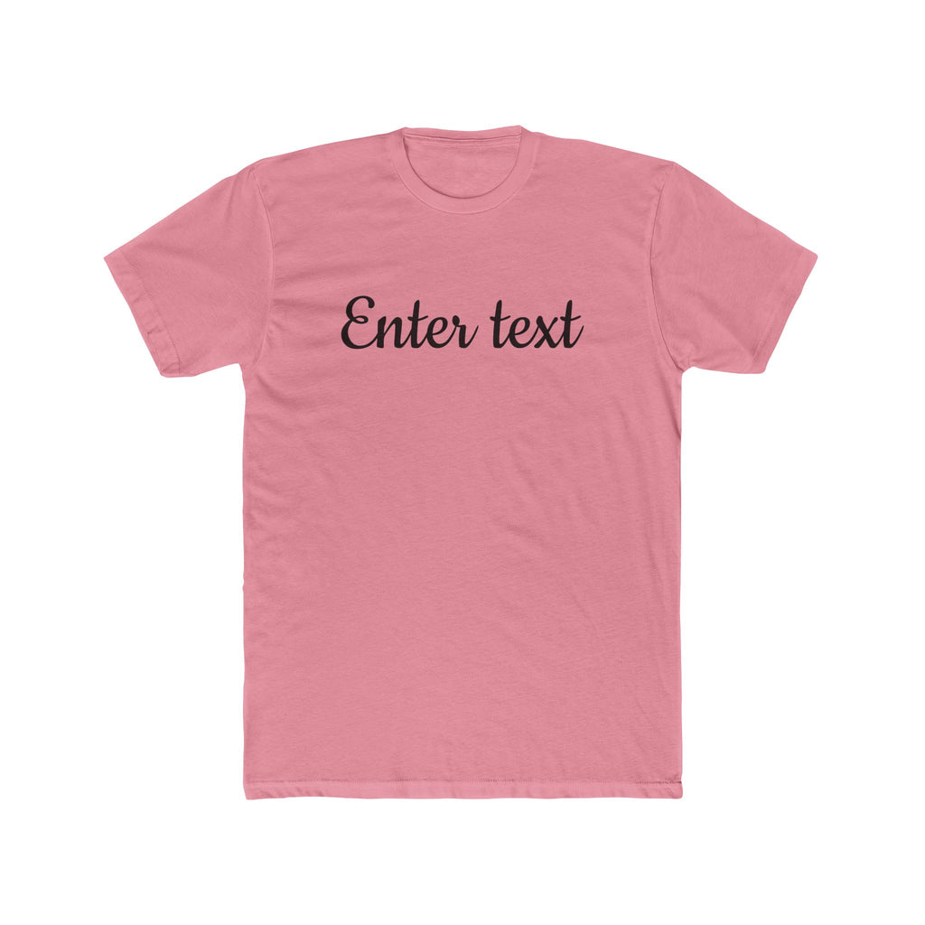 Crew Tee — Custom Script Text Design