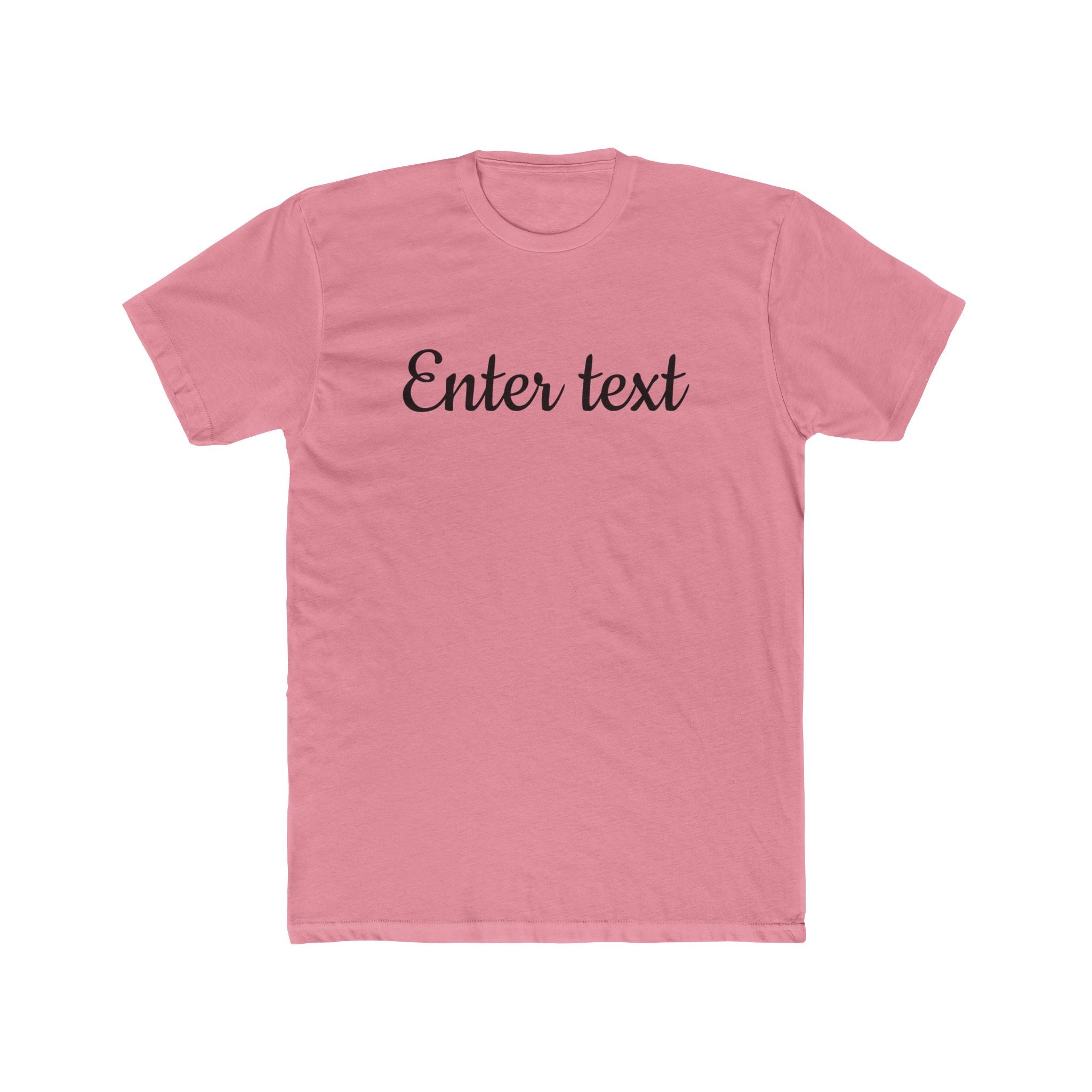 Crew Tee — Custom Script Text Design