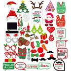 50PCs/Set Hot Sales Christmas Photo Booth