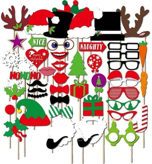 50PCs/Set Hot Sales Christmas Photo Booth