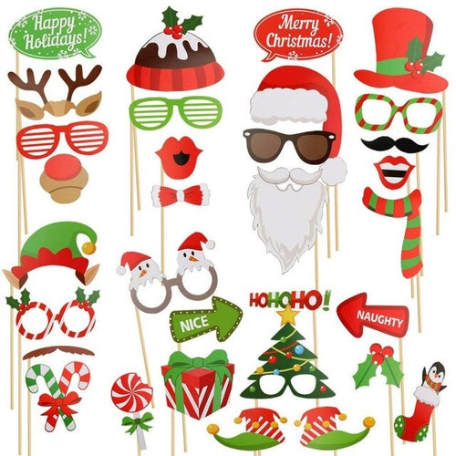 50PCs/Set Hot Sales Christmas Photo Booth