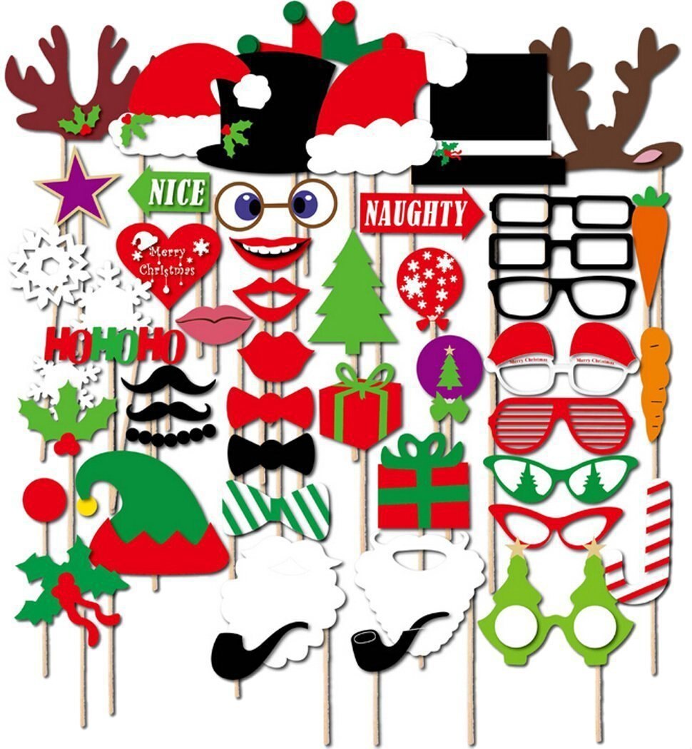 50PCs/Set Hot Sales Christmas Photo Booth