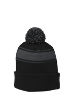 Stripe Pom Beanie