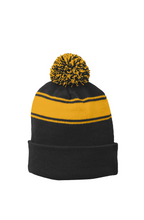 Stripe Pom Beanie