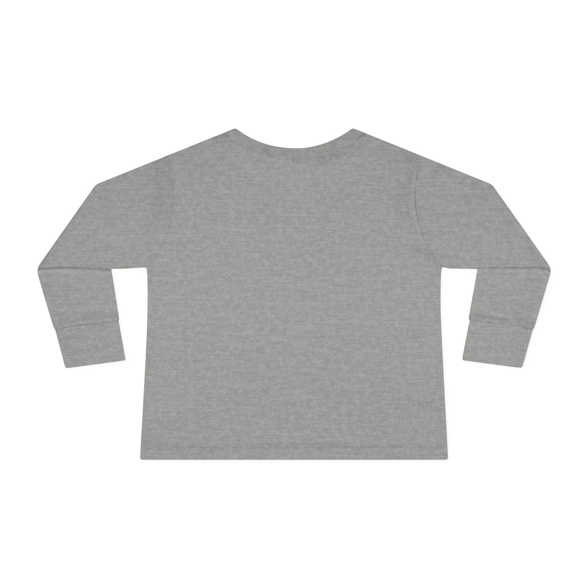 Toddler Long Sleeve Tee — Customizable "Enter text" Minimalist Baby Shirt