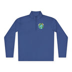 Eco-Friendly Quarter-Zip Pullover with Earth Design