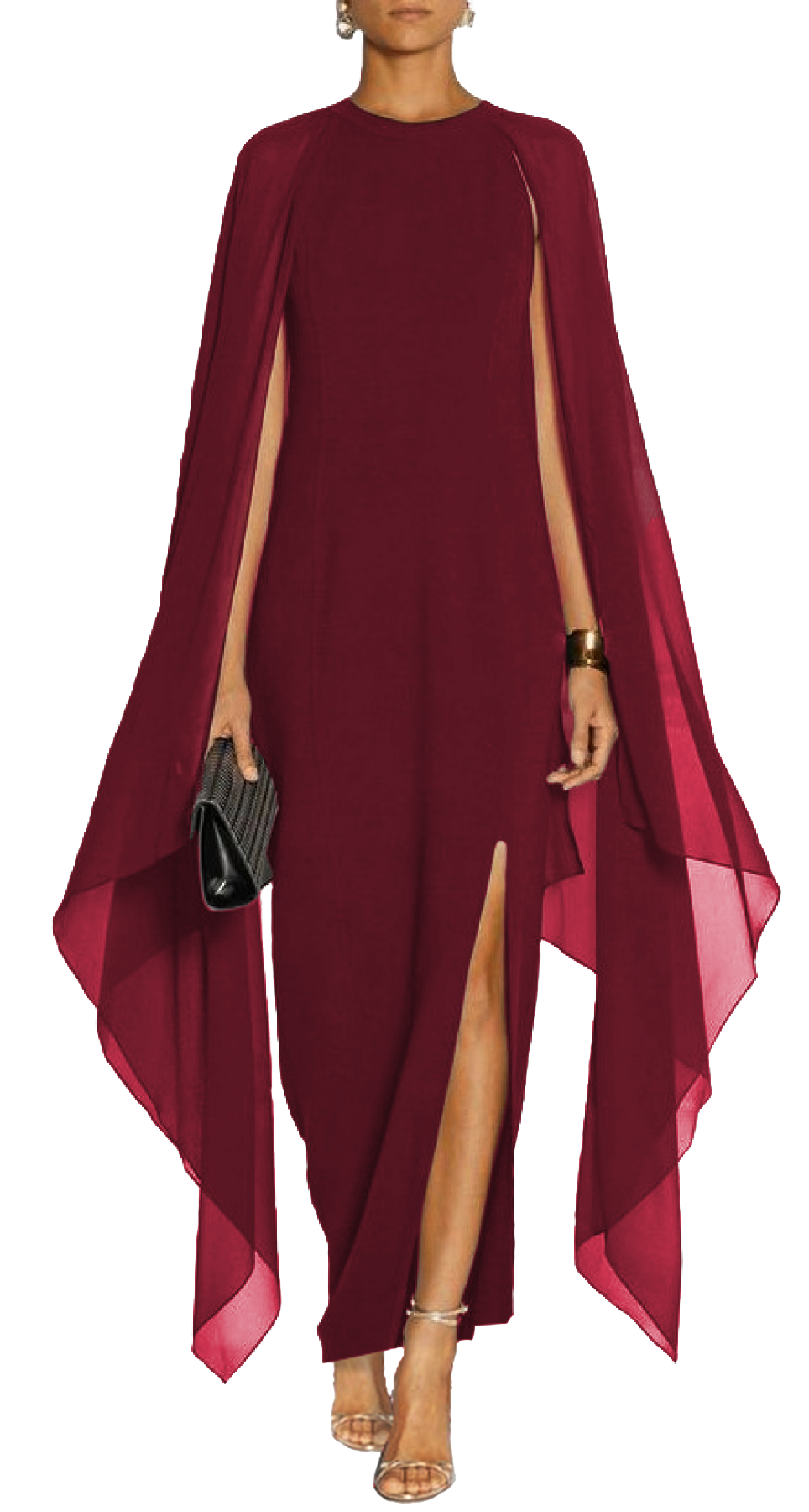 WOMEN DRESS ILEANA - BORDO