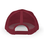 Customizable Red Snapback Trucker Cap with Text