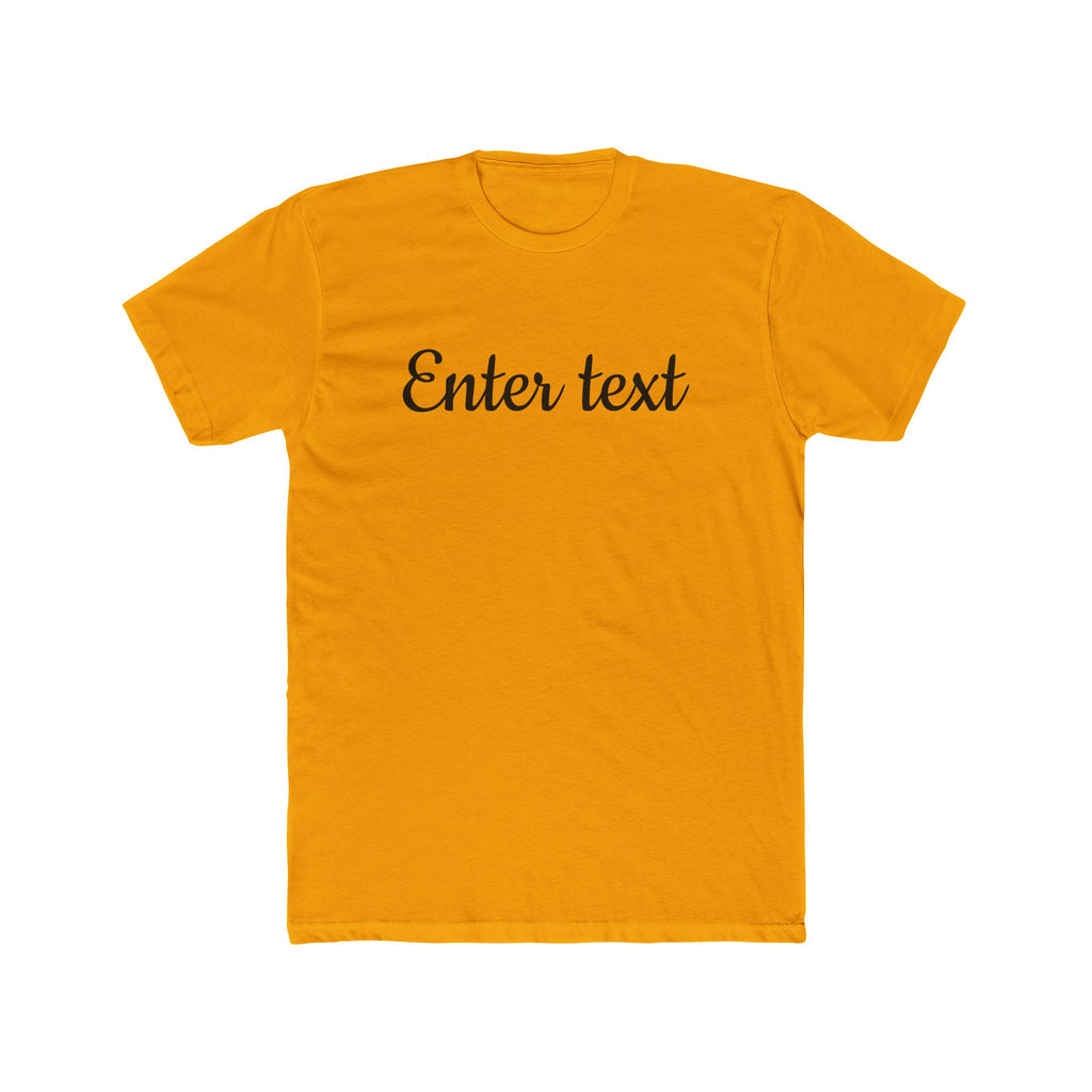 Crew Tee — Custom Script Text Design