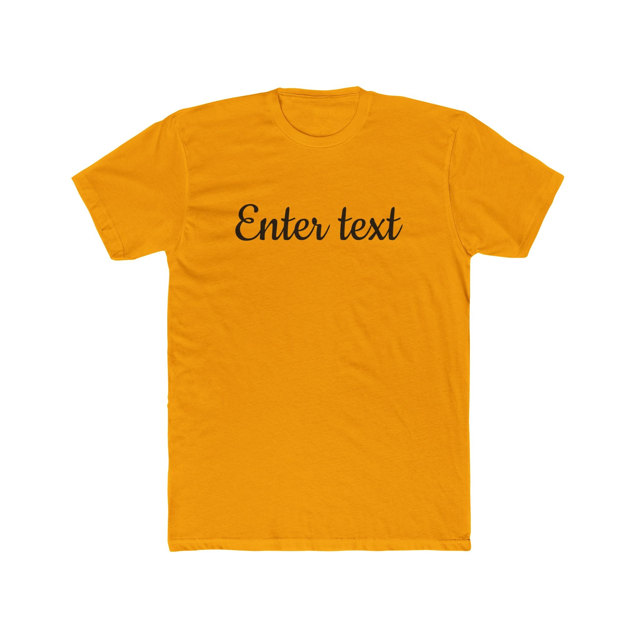 Crew Tee — Custom Script Text Design