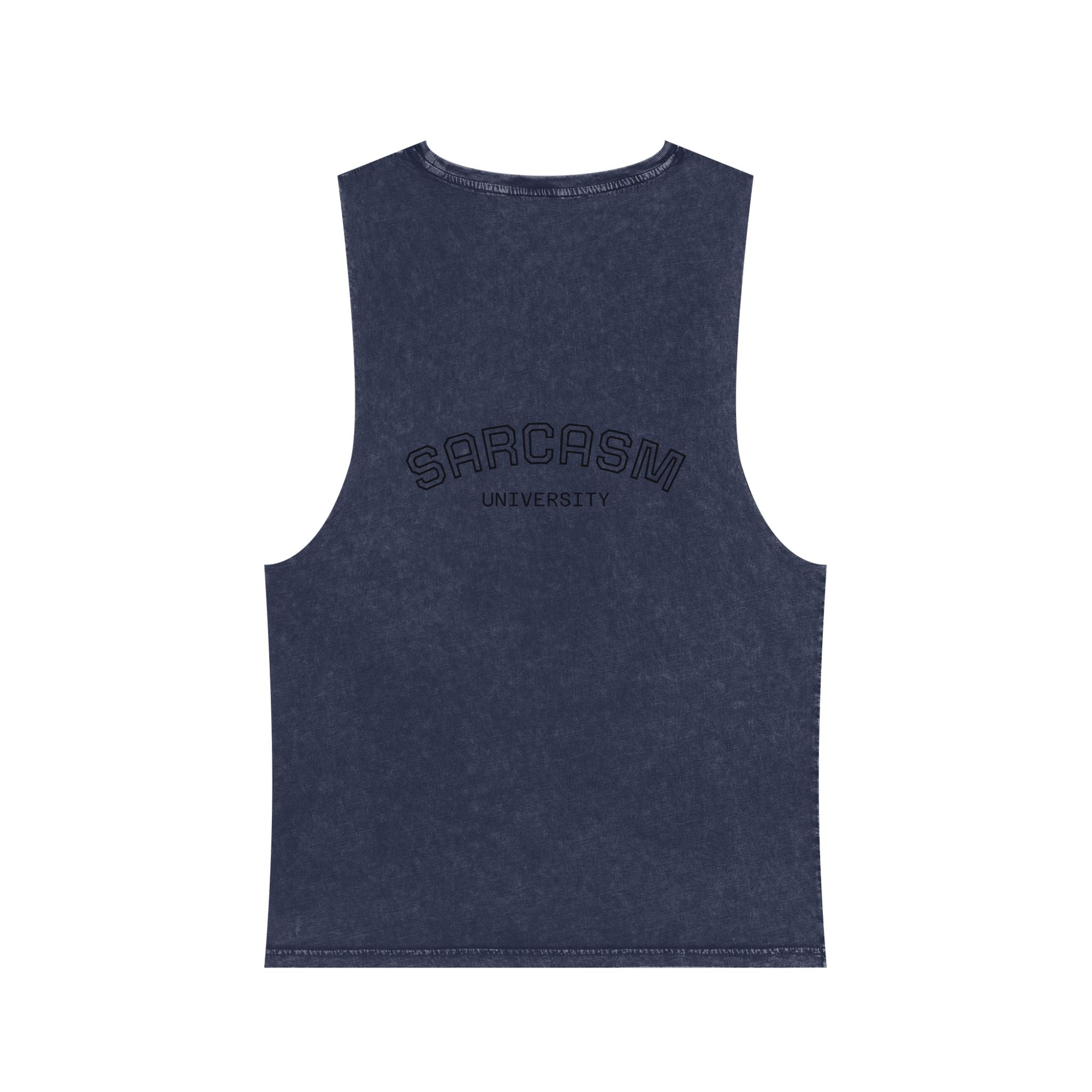 Sarcasm University Unisex Stonewash Tank Top