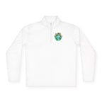 Eco-Friendly Quarter-Zip Pullover with Earth Design