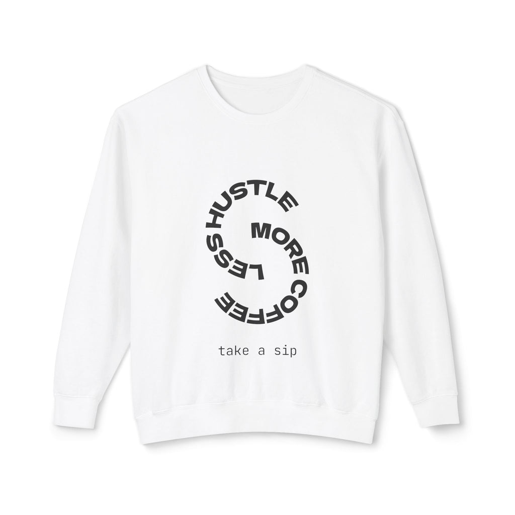 Coffee Hustle Unisex Lightweight Crewneck Sweatshirt