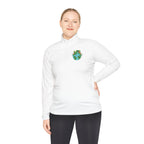 Eco-Friendly Quarter-Zip Pullover with Earth Design