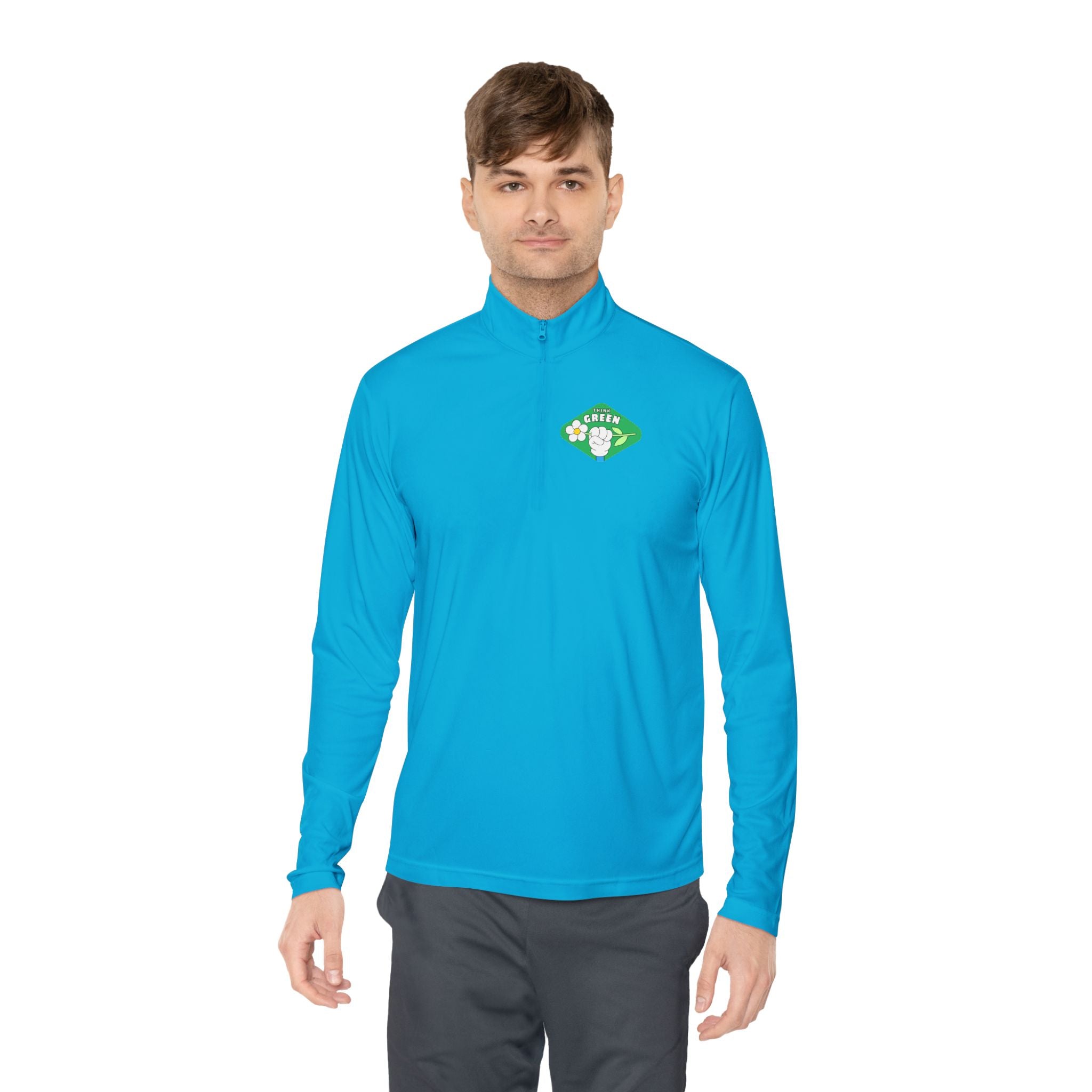 Cozy Unisex Quarter-Zip Pullover with Fun Design