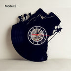 Creative Vinyl Record Climbing Home Wall Clock