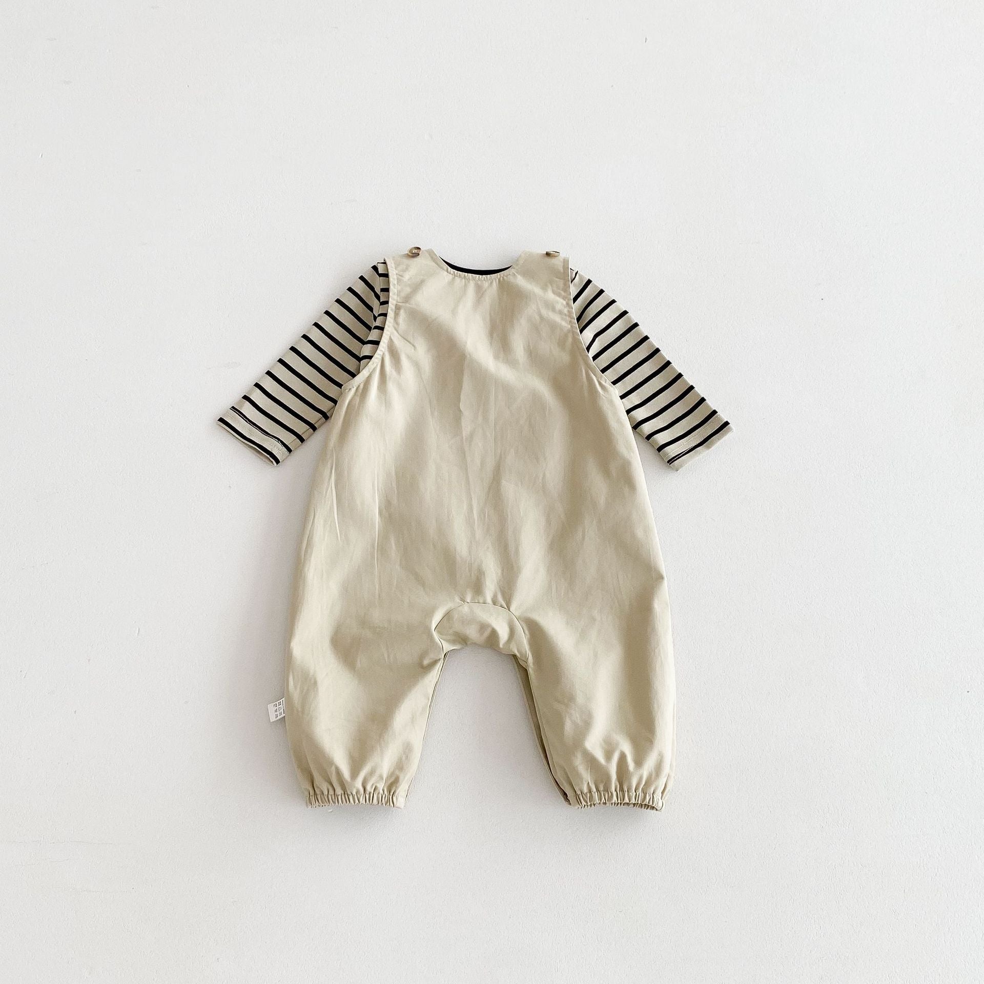 Spring and Autumn Baby Kids Unisex Striped Pattern Long Sleeves Top