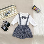 Spring and Autumn Baby Kids Boys Butterfly-bow Decorated Shirt and