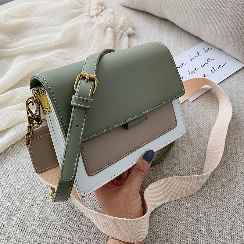 Mini Leather Crossbody Bags For Women Bag Green Chain Shoulder